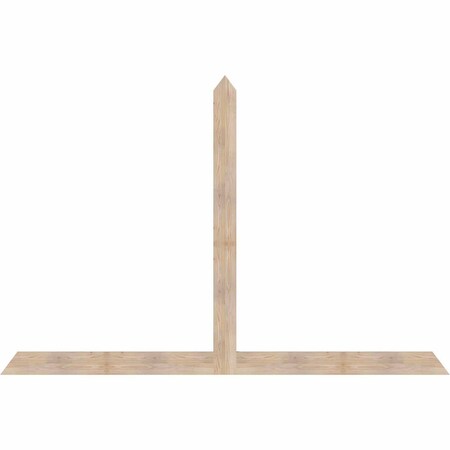 Ekena Millwork Portland Smooth Timber Gable Bracket, Douglas Fir, 108"W x 72"H x 1 1/2"D x 5 1/2"F, 16/12 Pitch GBW108X72X0206POR00SDF